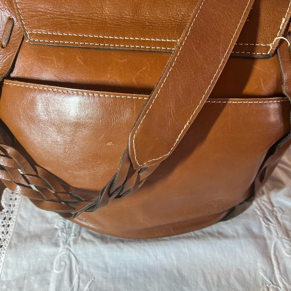 Patricia Nash Cavallina Tooled Leather Shoulder/ Saddle Handbag - Picture 11 of 12